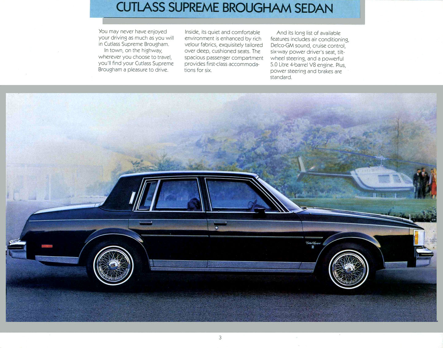 1985 Oldsmobile Cutlass Supreme Brochure Page 1